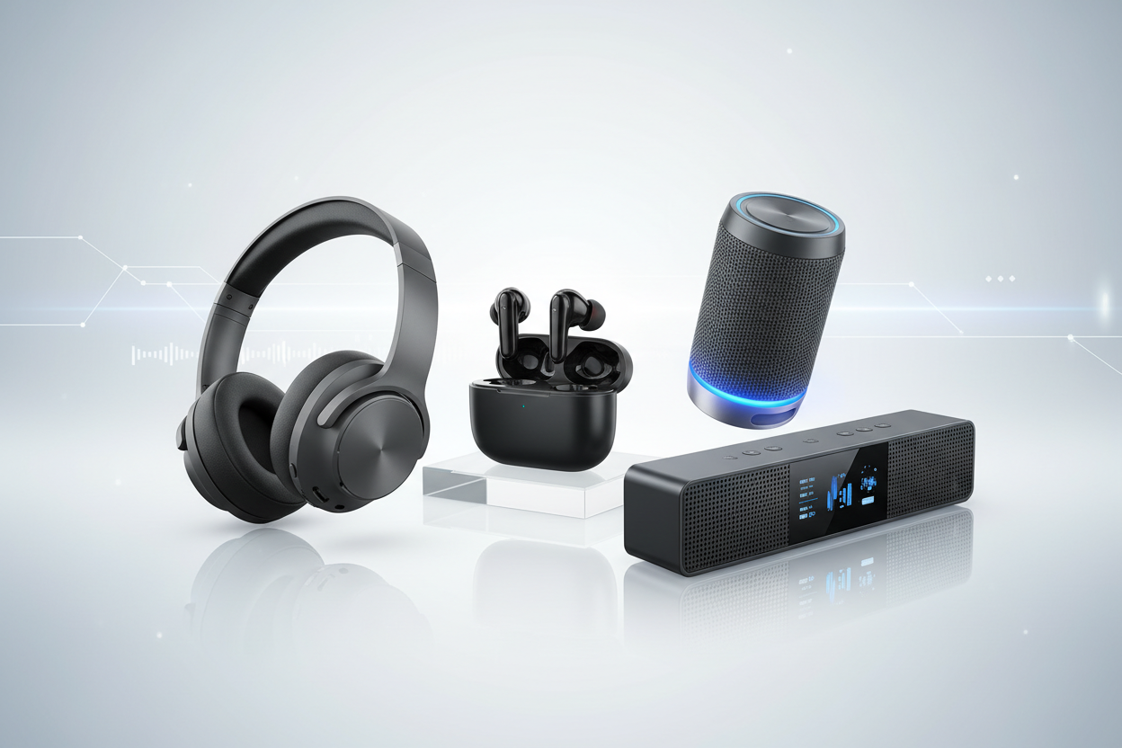 Earphones, Headphones & Speakers