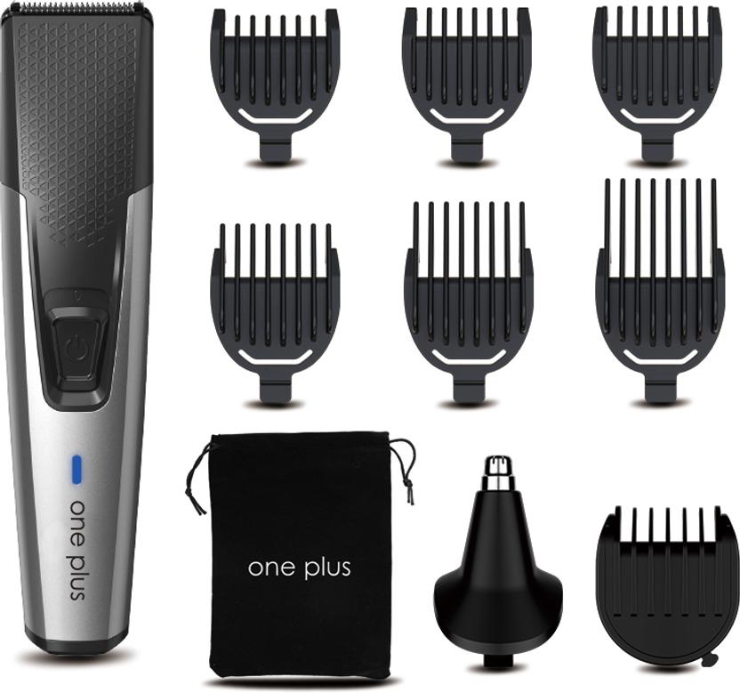 One Plus OP 535 Pro Cordless Professional Hair Trimmer Stainless Steel Blade Waterproof Trimmer 120 min Runtime 7 Length Settings