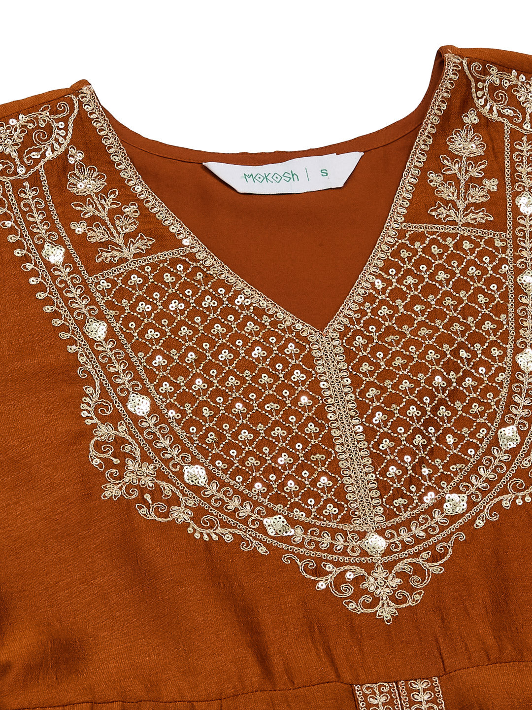 Orange Silk Premium Anarkali Set with Dupatta for Women