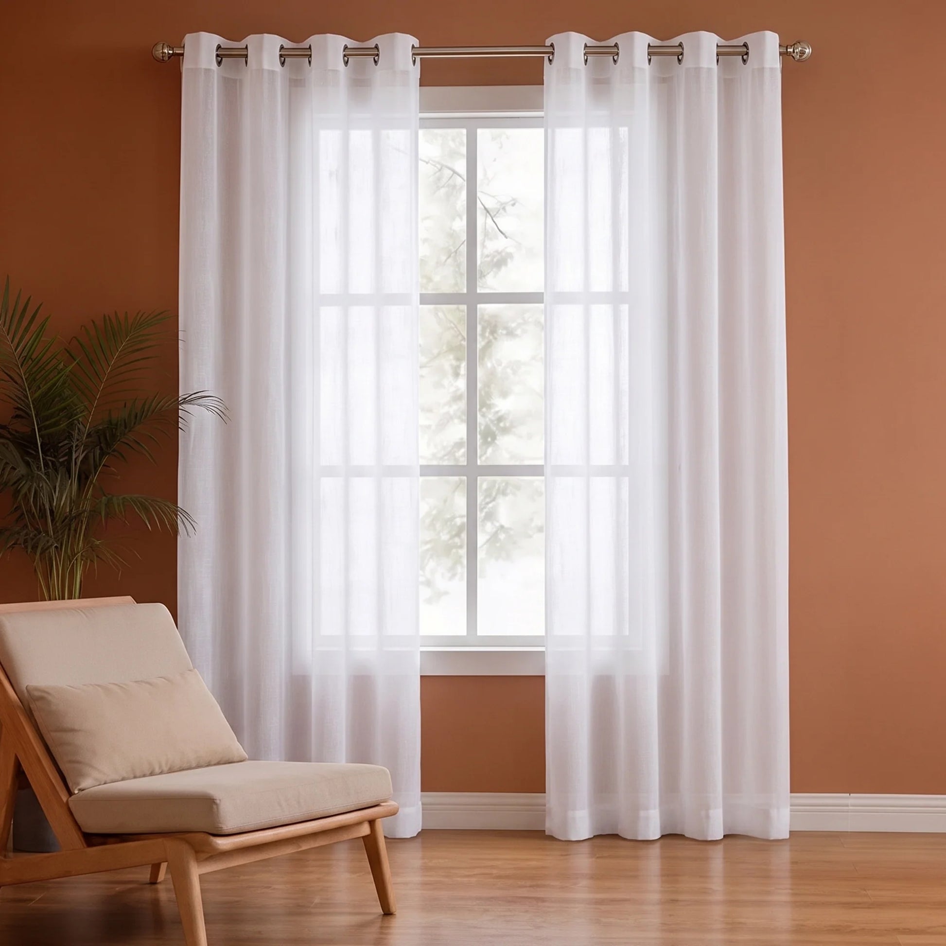 Fort Absolute - White Sheer Curtain-1