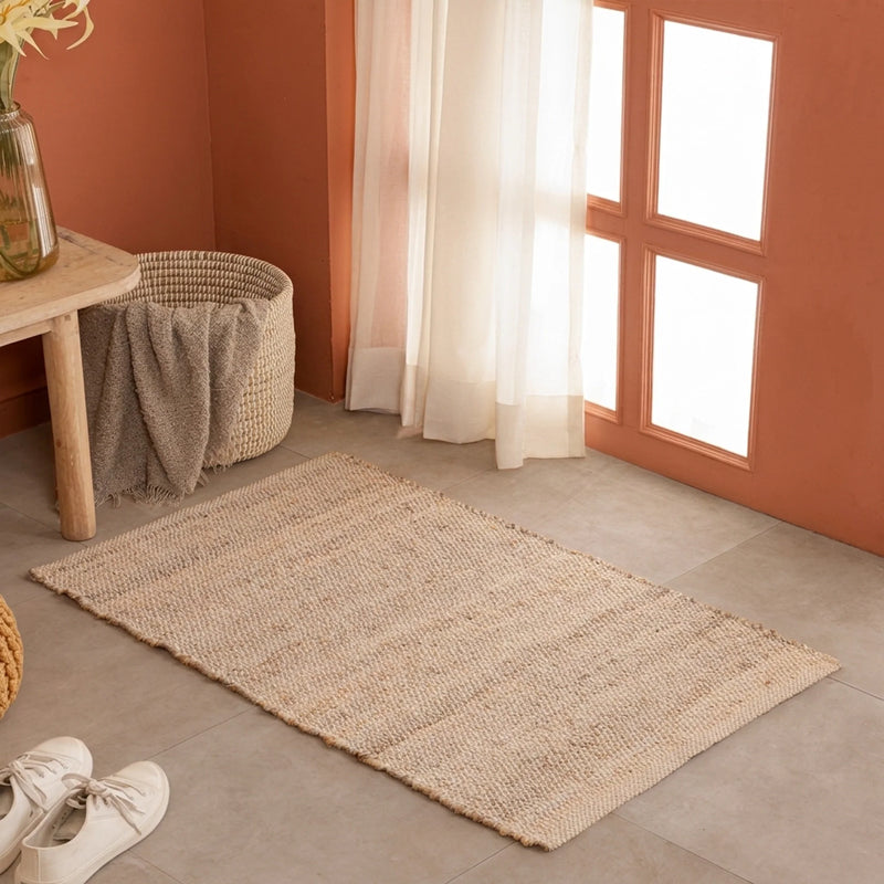 Cotton Jute Rug - Rectangular-1