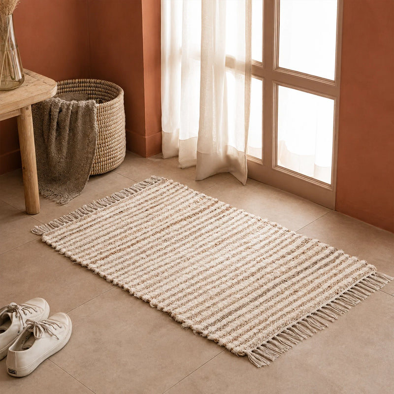 Tassel Cotton Jute - Rectangular-1