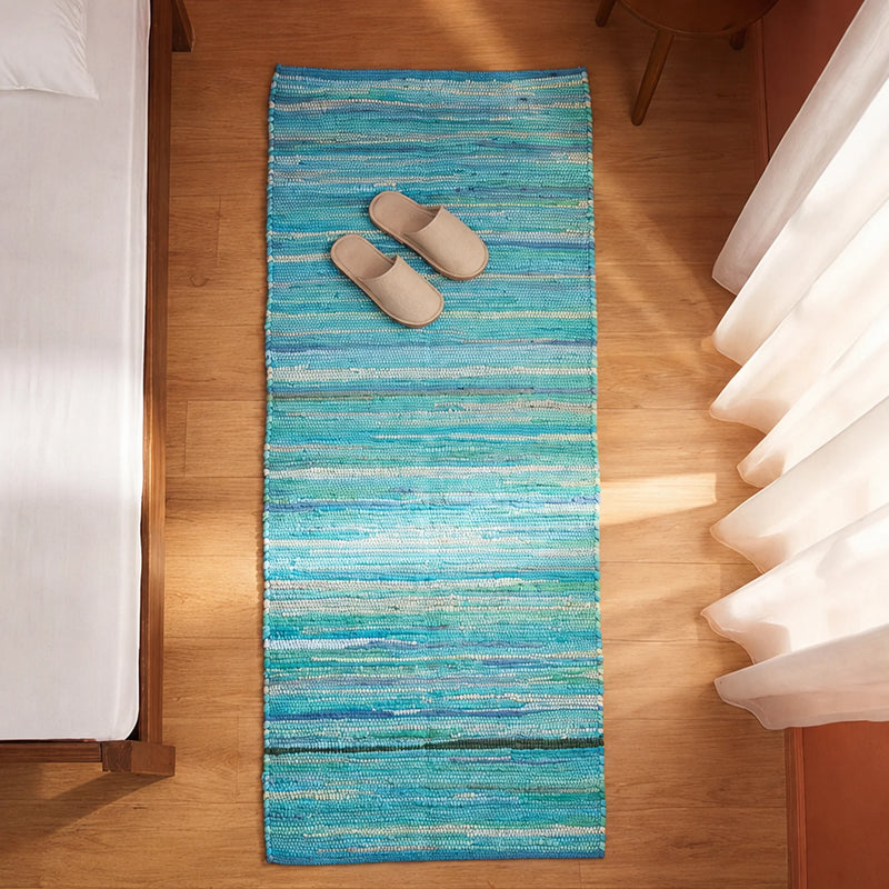 Earthology Harmony - Recycled Runner Rug (Turquoise)-1