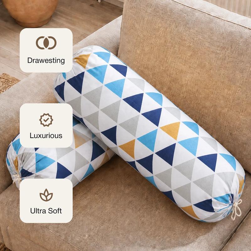 Imprimer Diamond - Printed Bolster Cover (Multicolor)-3