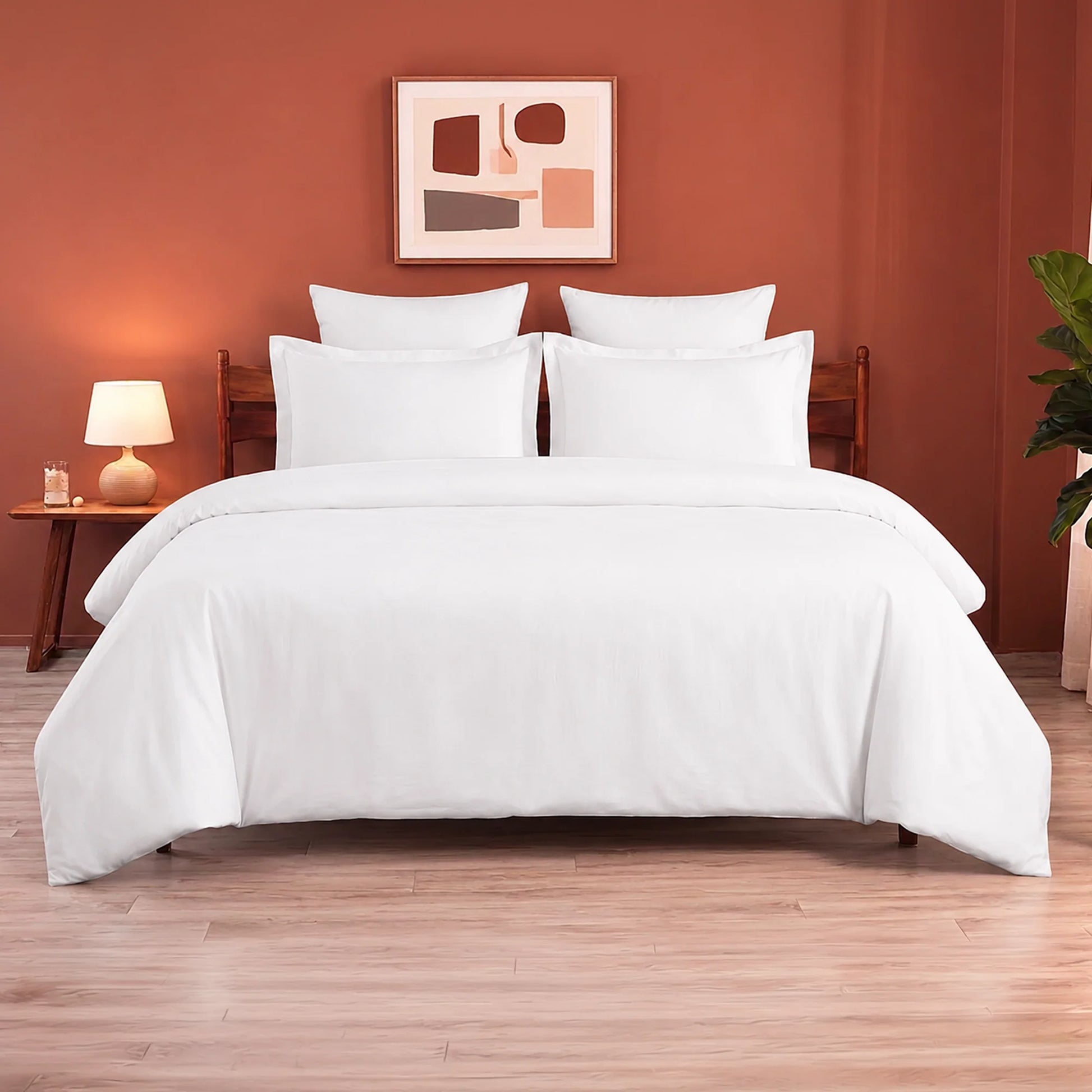 Fort Mellow - Solid Duvet Cover (White)-1