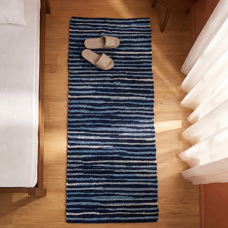 Earthology Harmony - Recycled Runner Rug (Navy Blue)-1