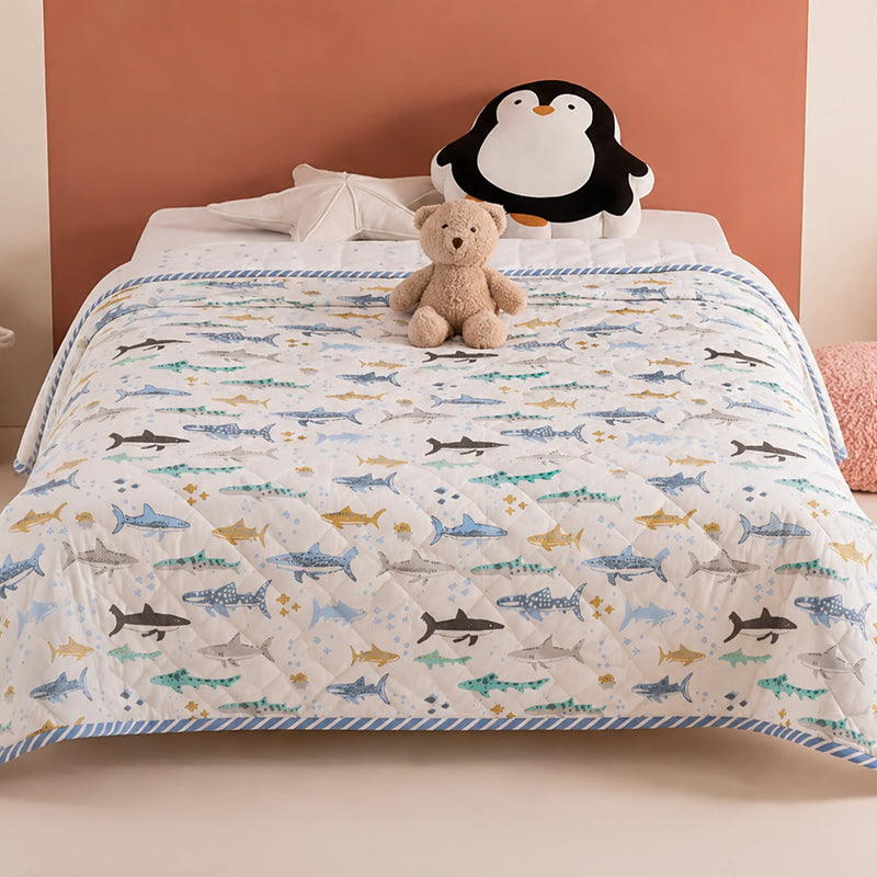 Imprimer Baby Blue Hunter - Printed Baby Blanket-2