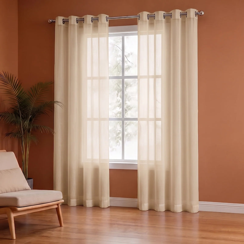Fort Absolute - Beige Sheer Curtain-5