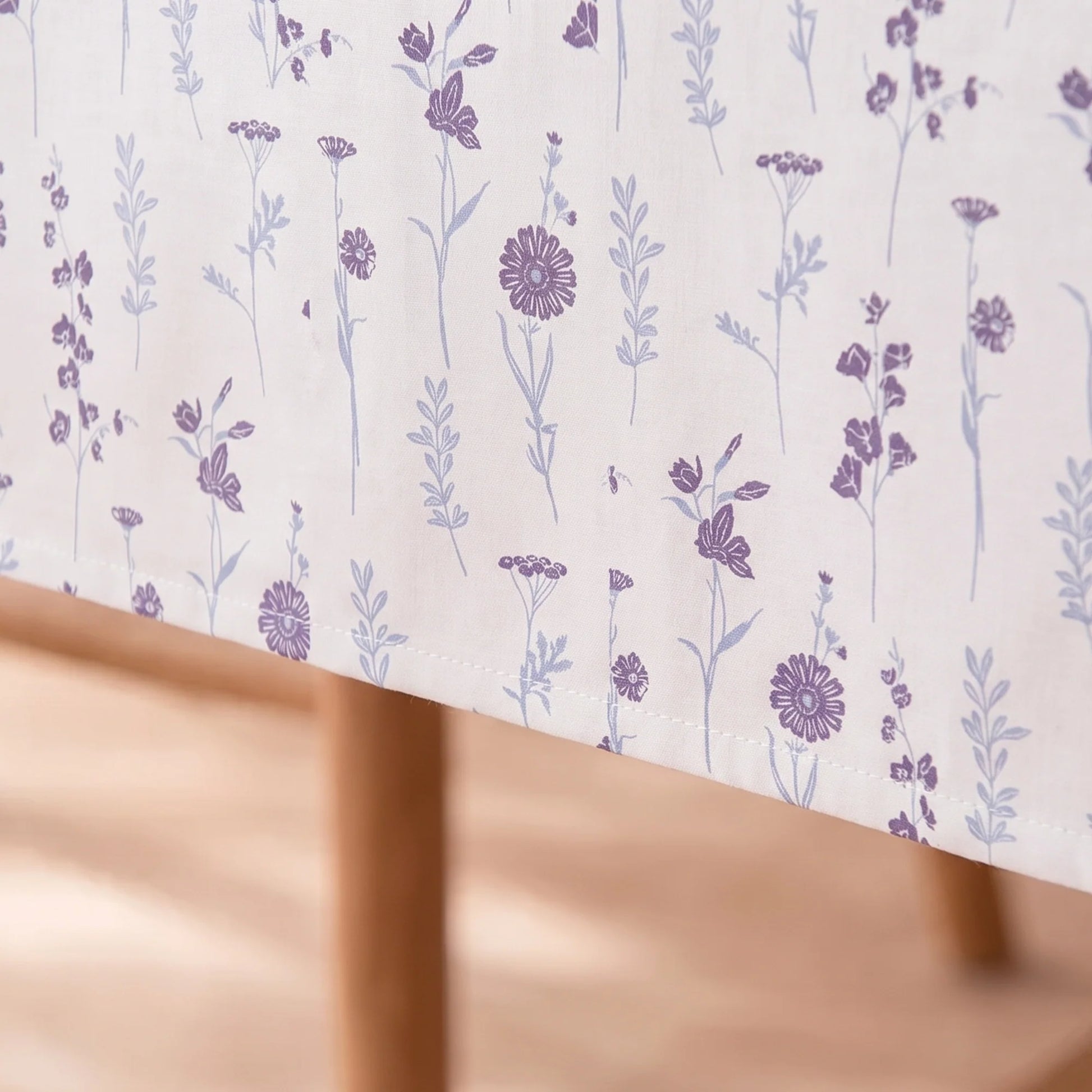 Cotton Premium Dining Table Cover (Blue & Purple)-3