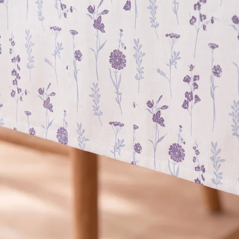 Cotton Premium Dining Table Cover (Blue & Purple)-3