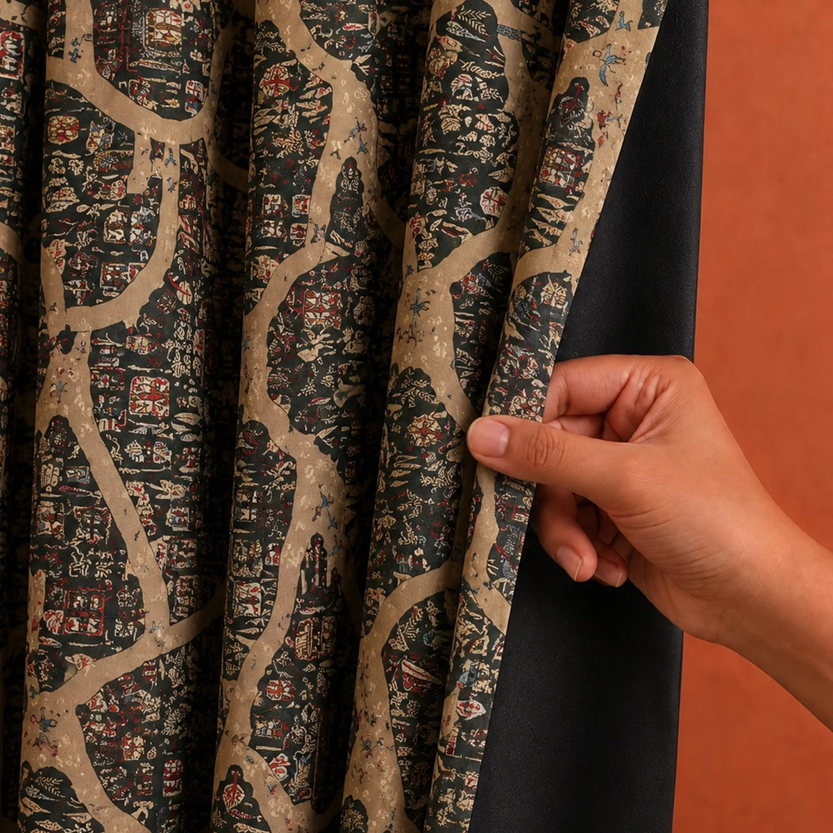 Imprimer River Village - DP curtain