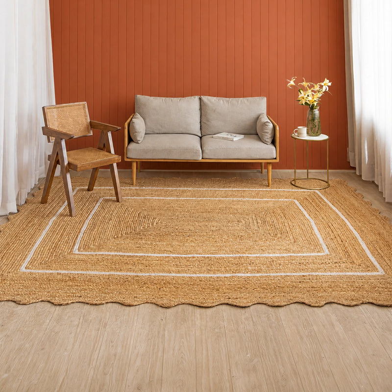 Wave Jute Area Rug - Rectangular-9