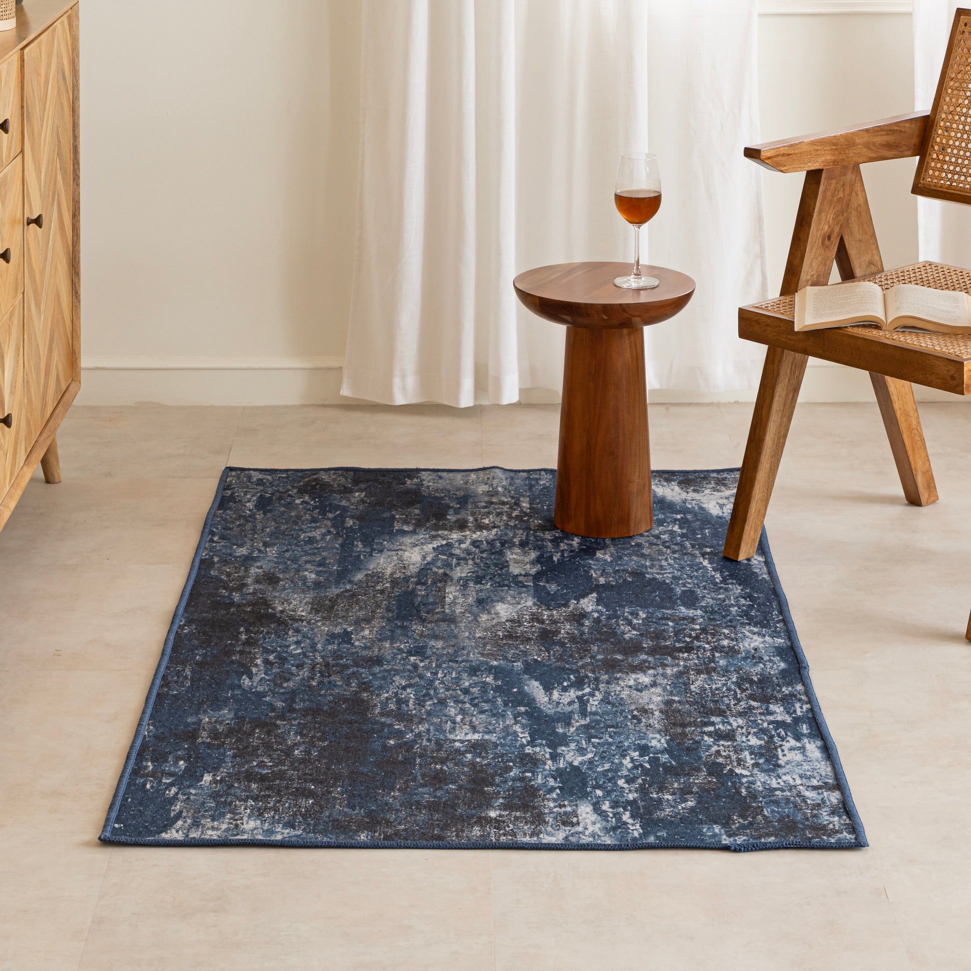 Imprimer Scribble - Felt Reversible Handmade Rug (Multicolor)-2