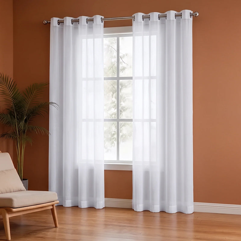 Fort Absolute - White Sheer Curtain-5