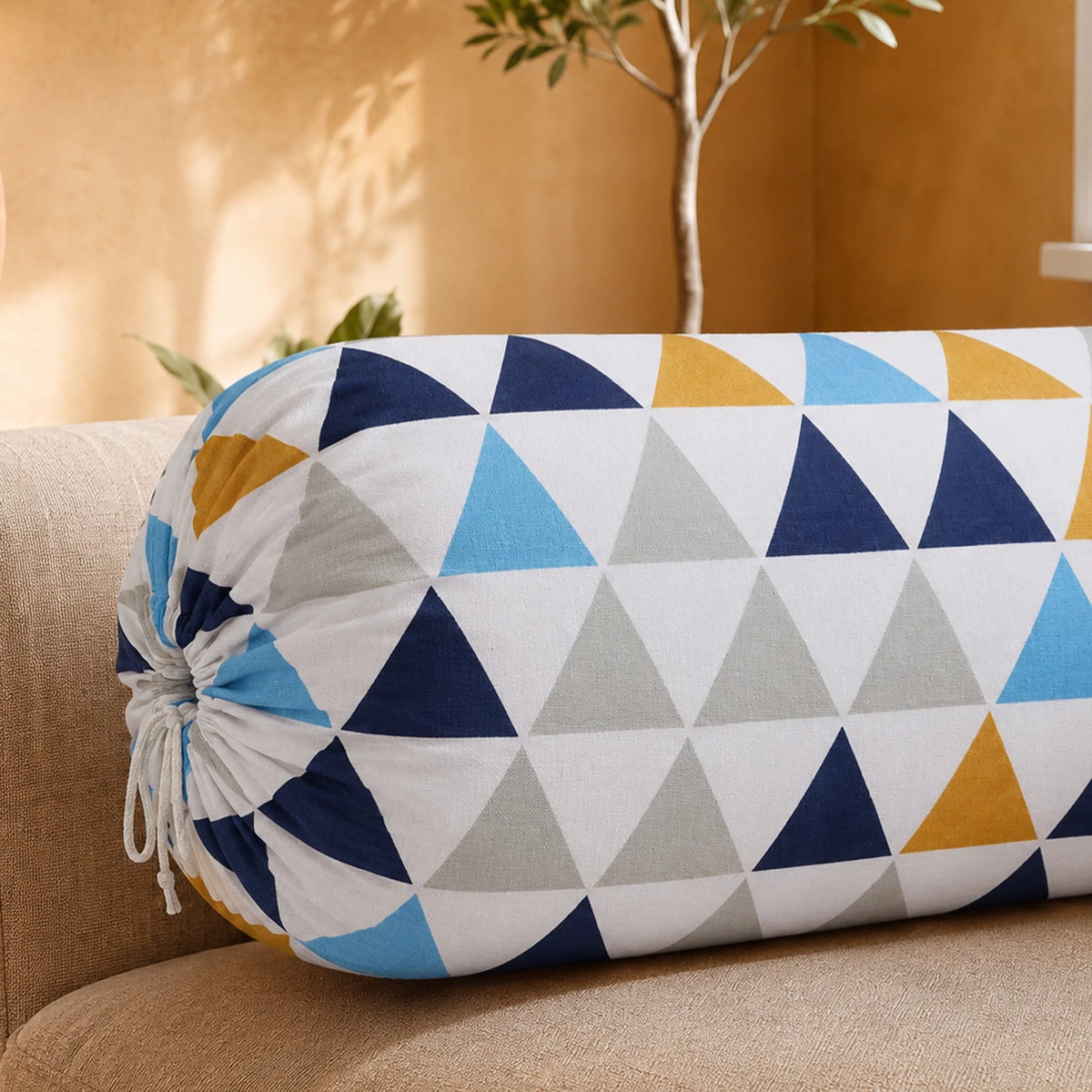 Imprimer Diamond - Printed Bolster Cover (Multicolor)