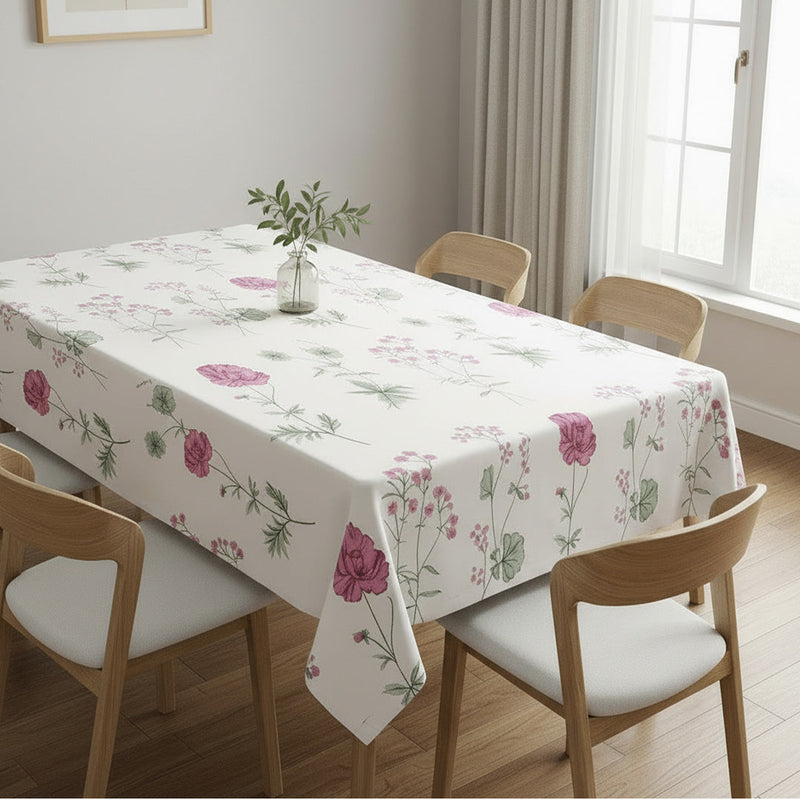 Cotton Floral Dining Table Cover ( Multicolor)-5