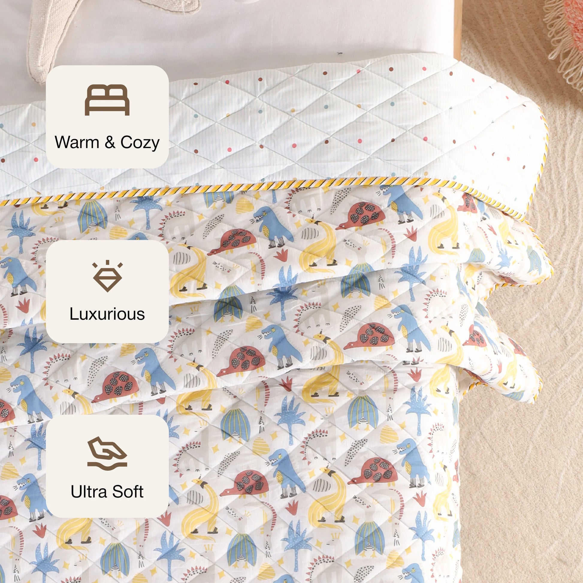 Imprimer Dino Adventure - Printed Baby Blanket-3
