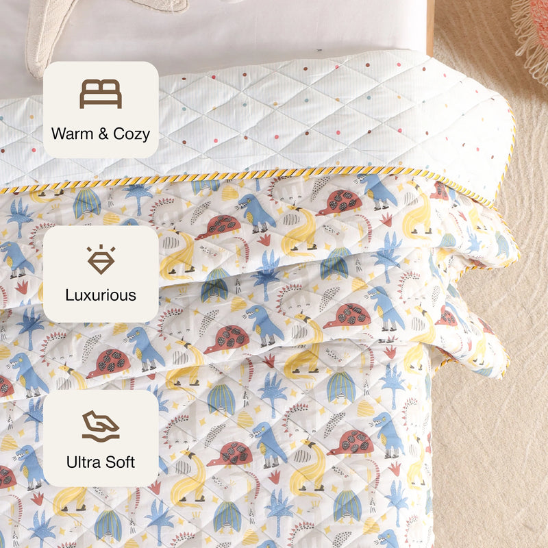 Imprimer Dino Adventure - Printed Baby Blanket-3