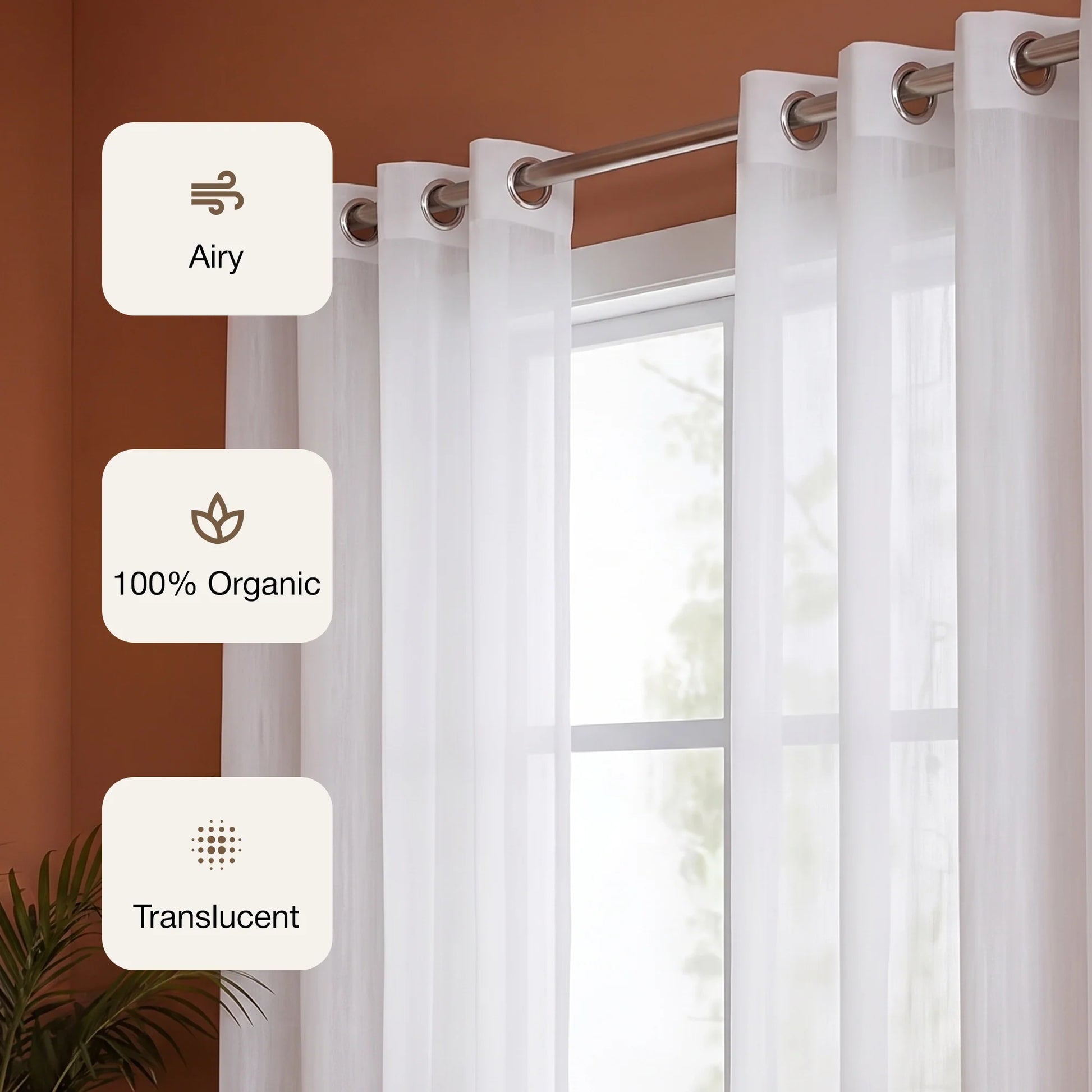 Fort Absolute - White Sheer Curtain-3