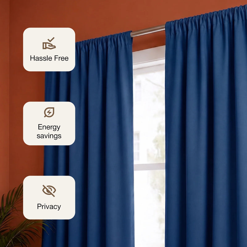 Fort Essential - Black Backing Blackout Curtain-3