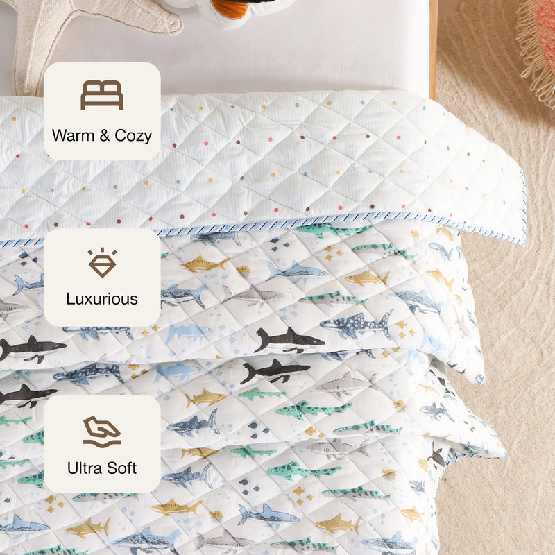 Imprimer Baby Blue Hunter - Printed Baby Blanket-3