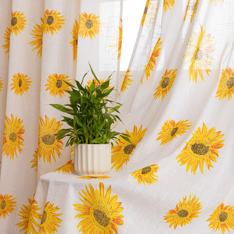 Printed Sheer Curtain