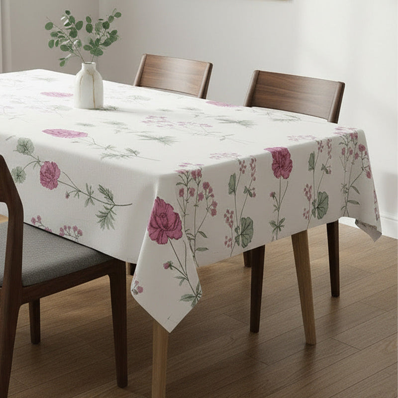 Cotton Floral Dining Table Cover ( Multicolor)-4