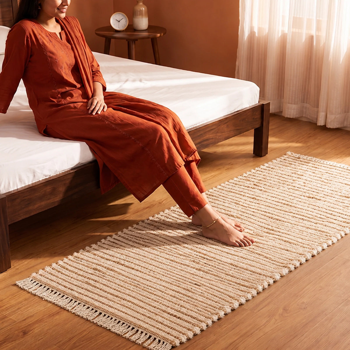 Tassel Cotton Jute - Rectangular-20