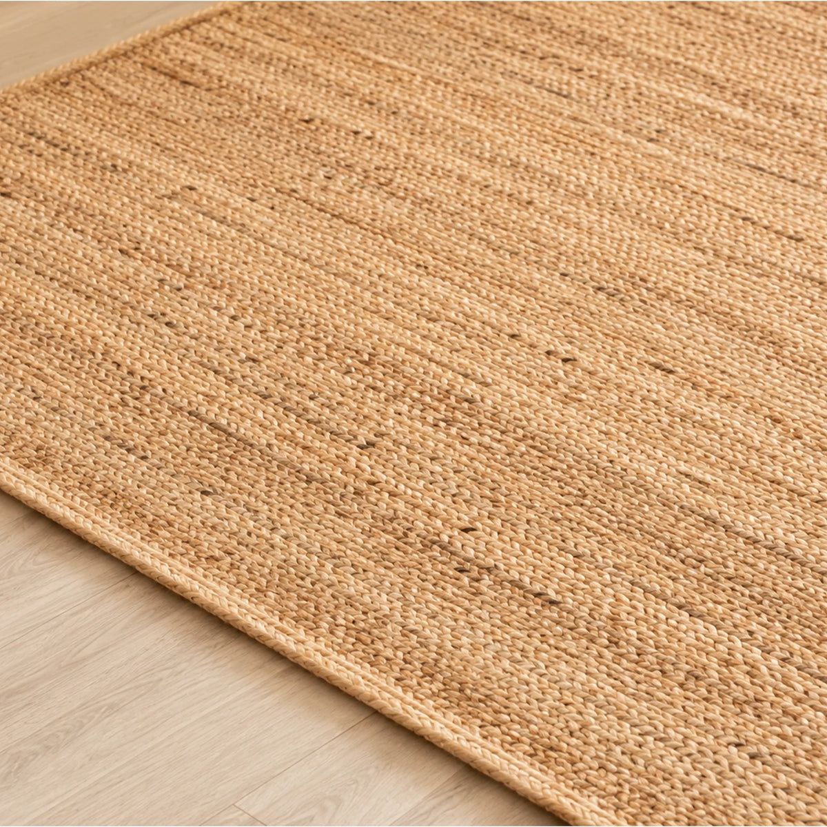 Solid Braided Jute Area Rug - Rectangular-4