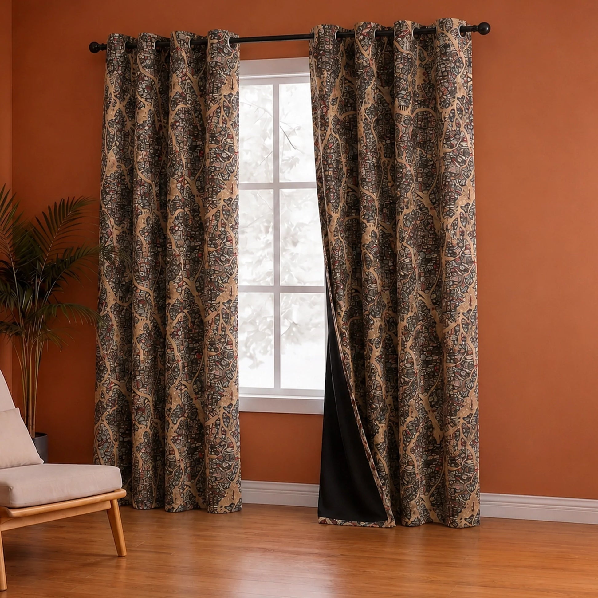 Imprimer River Village - DP curtain-4