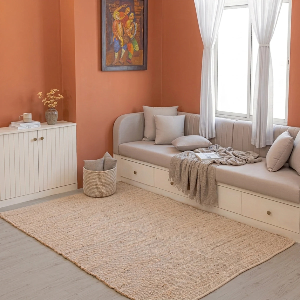 Cotton Jute Rug - Rectangular-10