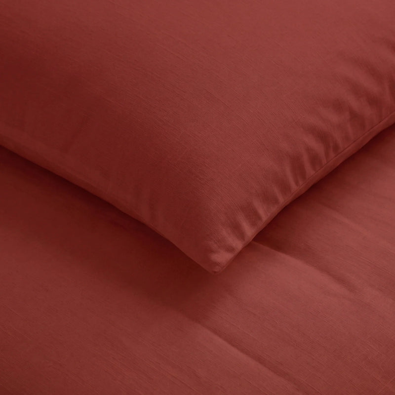 Fort Mellow - Solid Duvet Cover (Maroon)-5