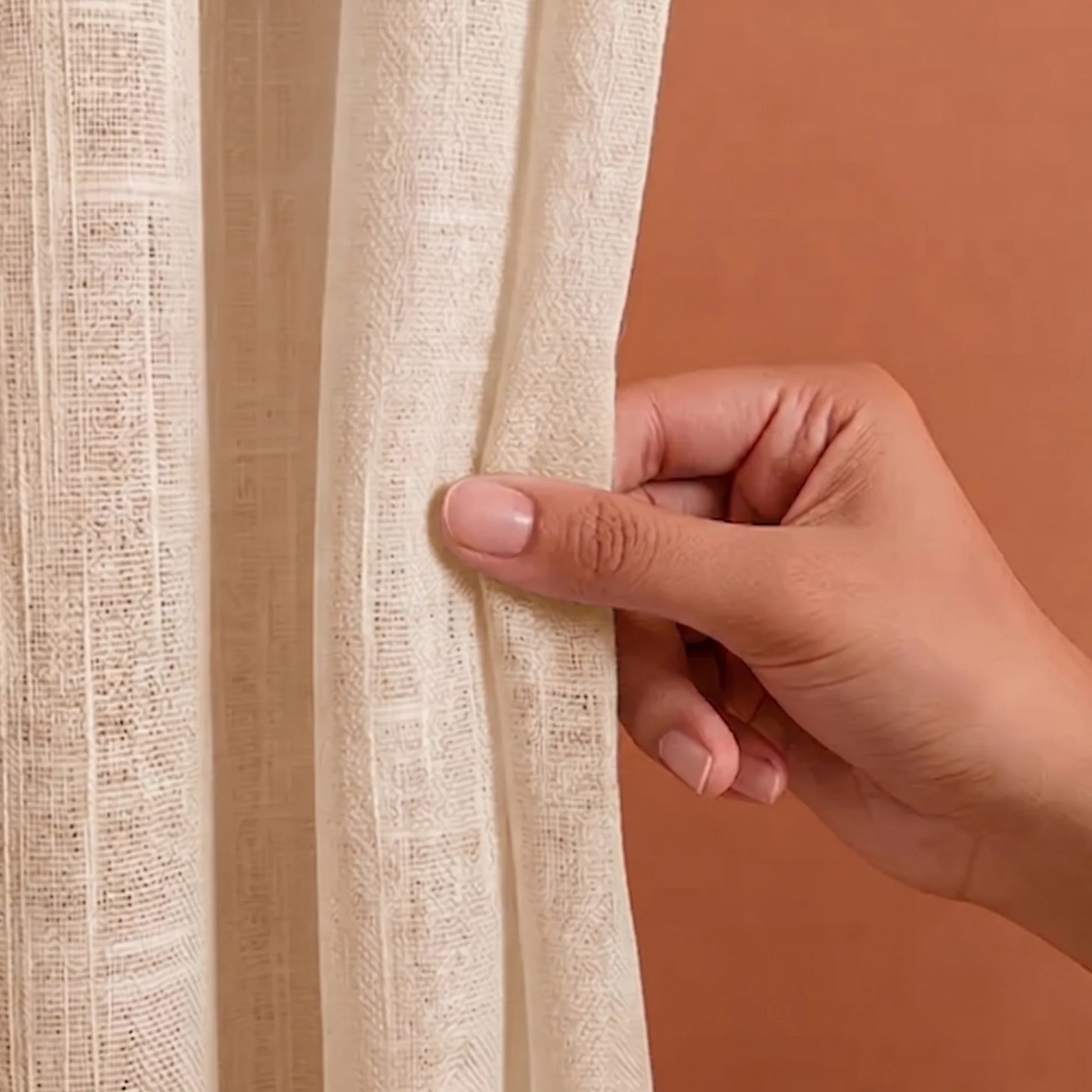 Fort Absolute - Beige Sheer Curtain-2