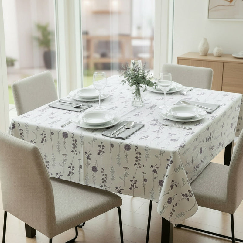 Cotton Premium Dining Table Cover (Blue & Purple)-13