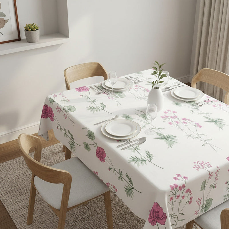 Cotton Floral Dining Table Cover ( Multicolor)-14