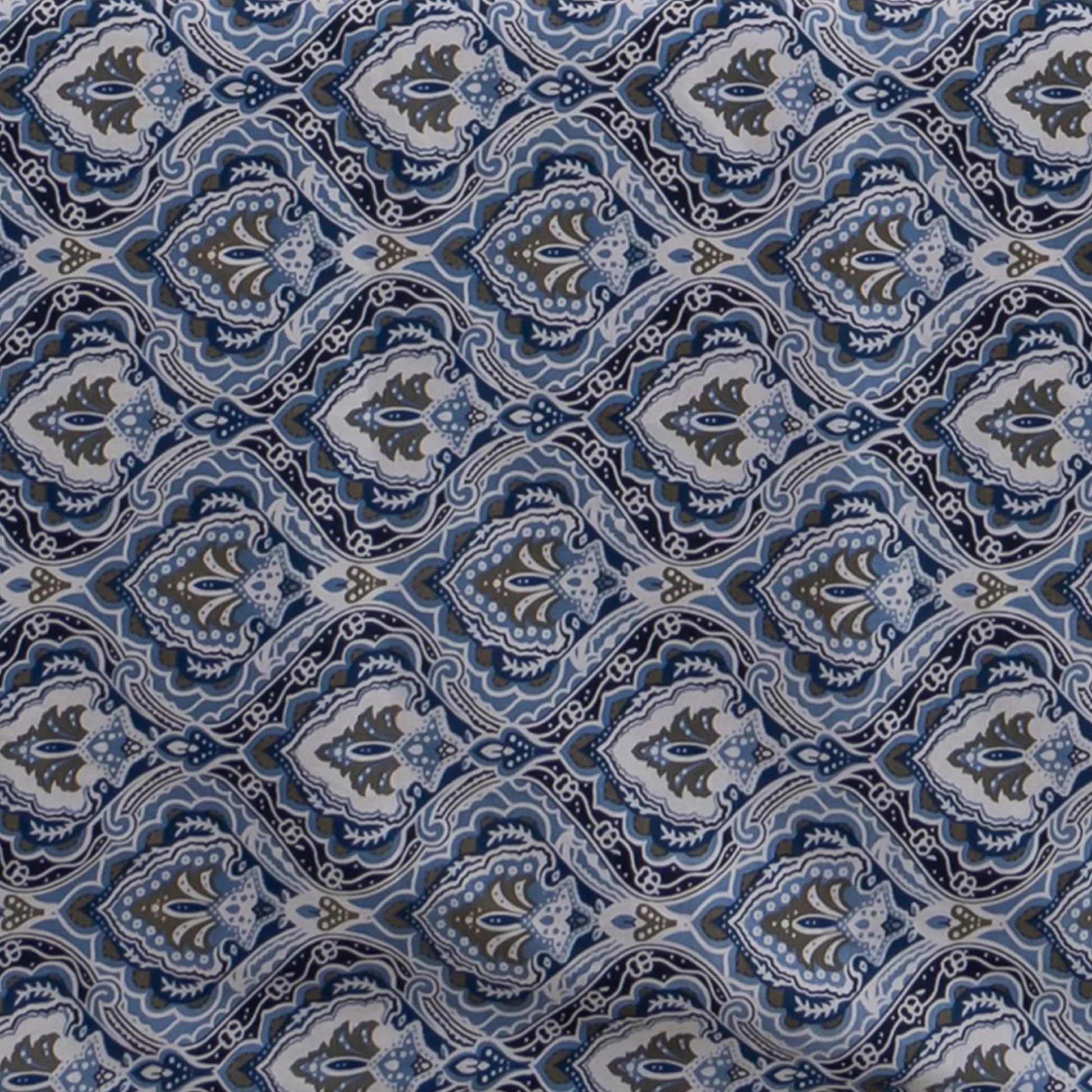 Imprimer Haze - Printed Dohar (Blue & White)-5