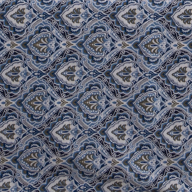 Imprimer Haze - Printed Dohar (Blue & White)-5