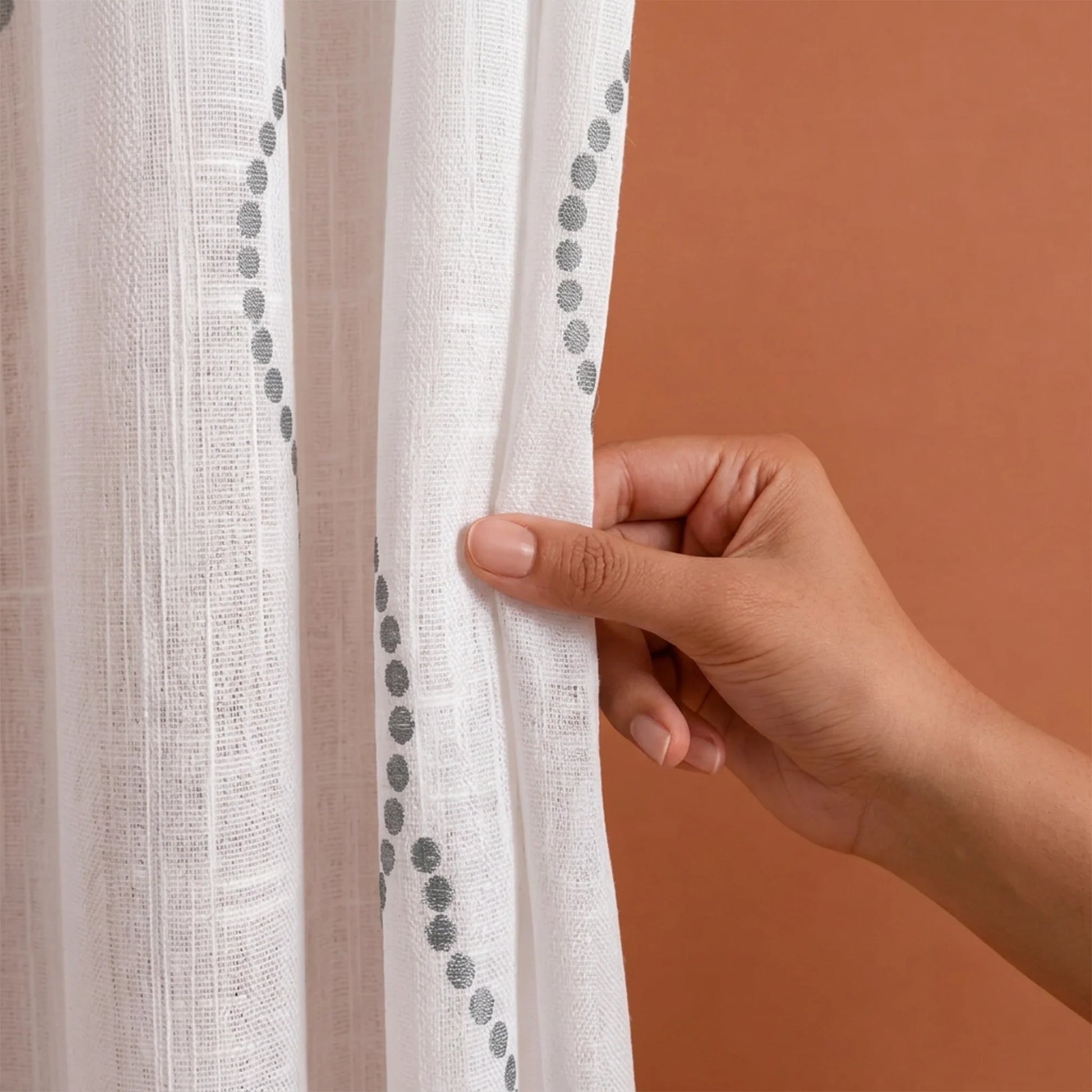 Imprimer Wavy Rhythm - Sheer Curtain-2