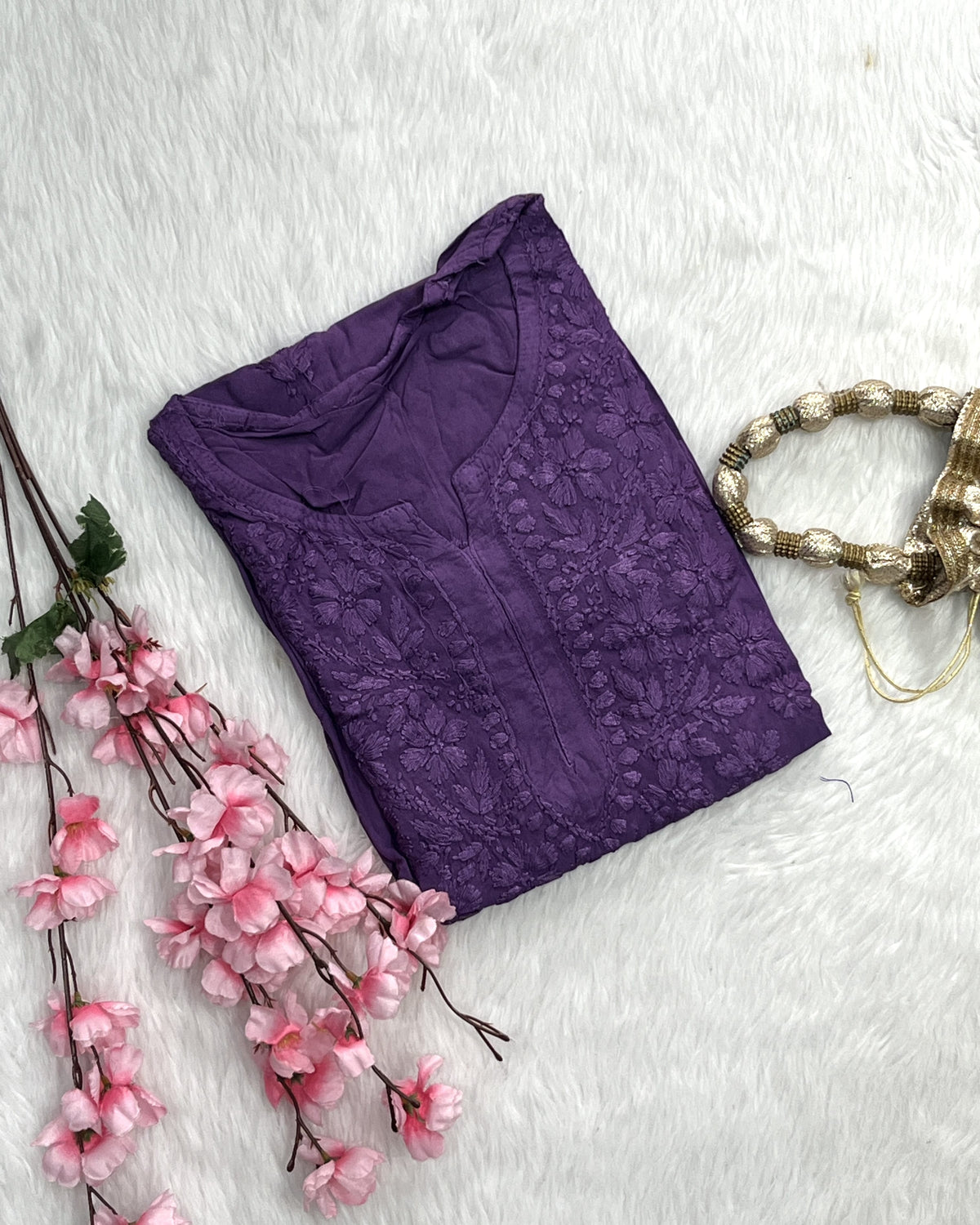 Dina | Chikankari Rayon Long Kurti