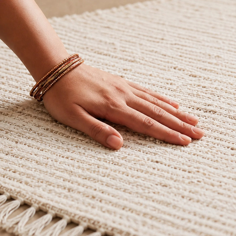 Tassel Cotton Jute - Rectangular-16