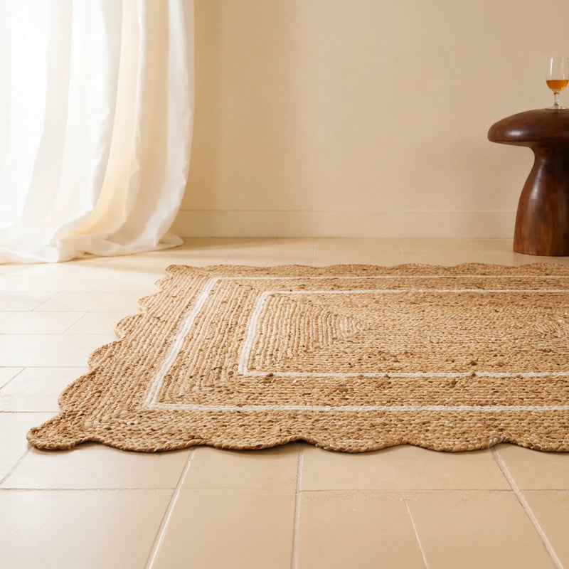 Wave Jute Area Rug - Rectangular-6
