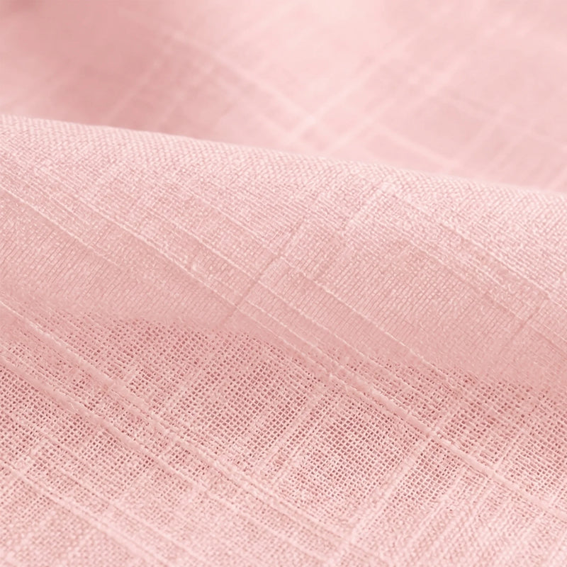 Fort Absolute - Rod Pocket Pink Sheer Curtain-6