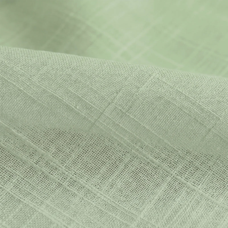 Fort Absolute - Rod Pocket Mint Green Sheer Curtain-6