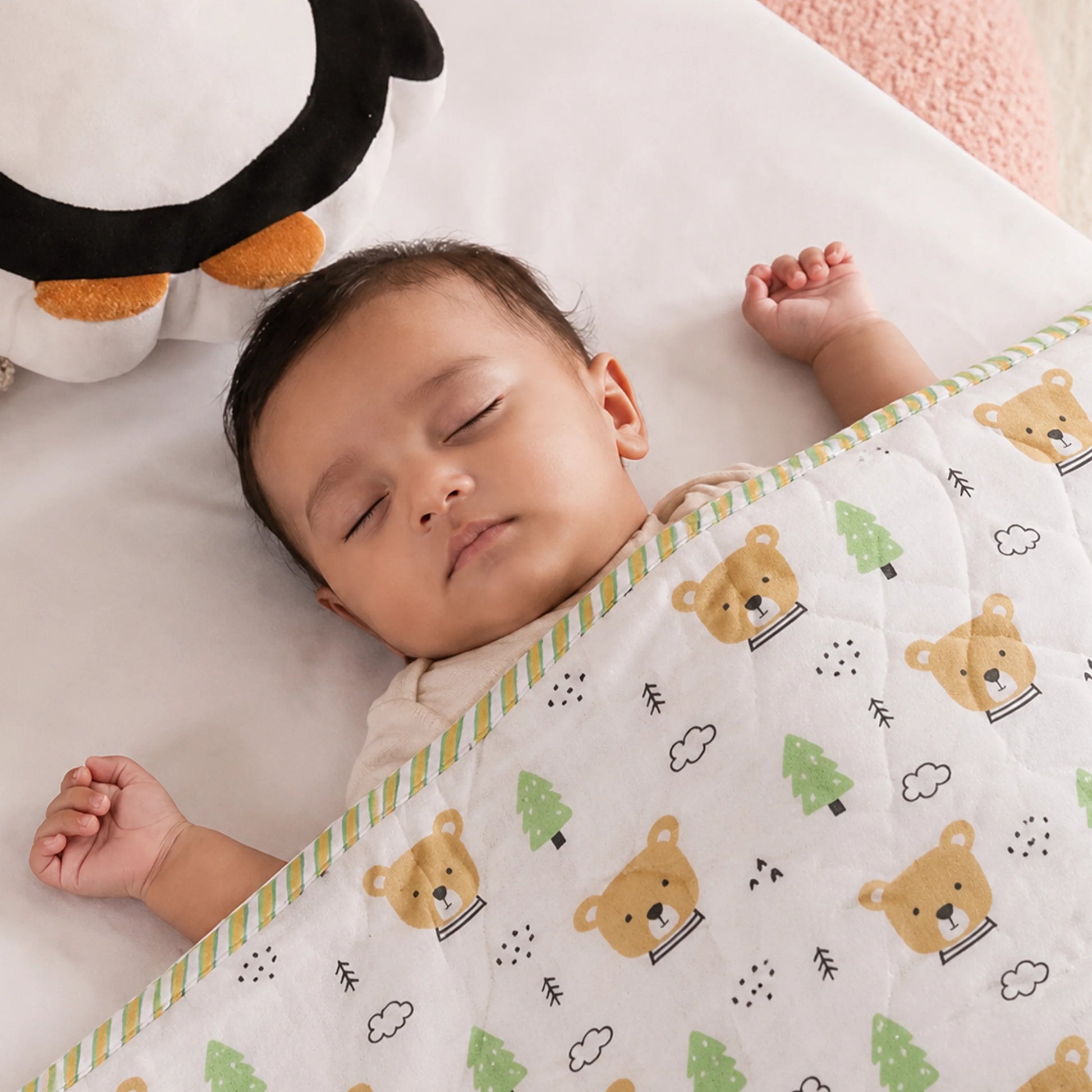Imprimer Dreamy Bear - Printed Baby Blanket-6