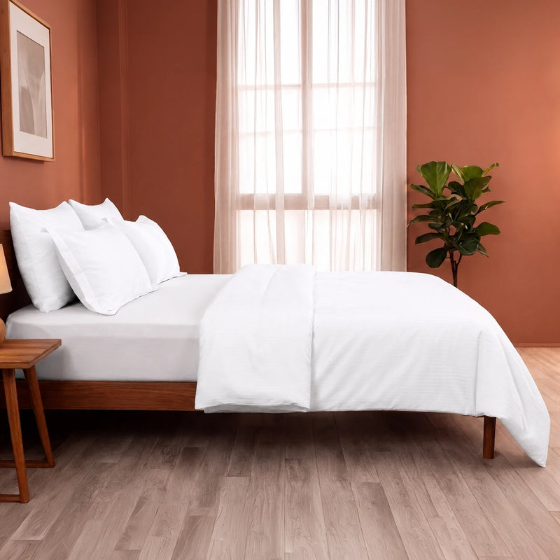 Fort Mellow - Solid Duvet Cover (White)-6