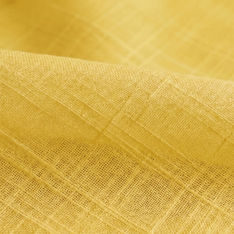 Fort Absolute - Rod Pocket Yellow Sheer Curtain-6
