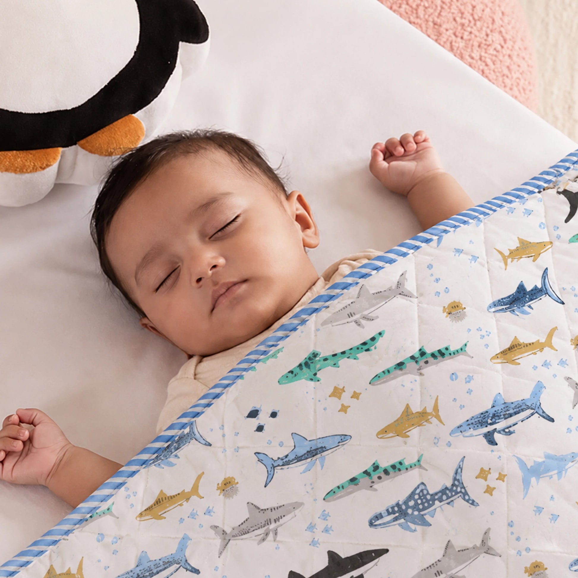 Imprimer Baby Blue Hunter - Printed Baby Blanket-6