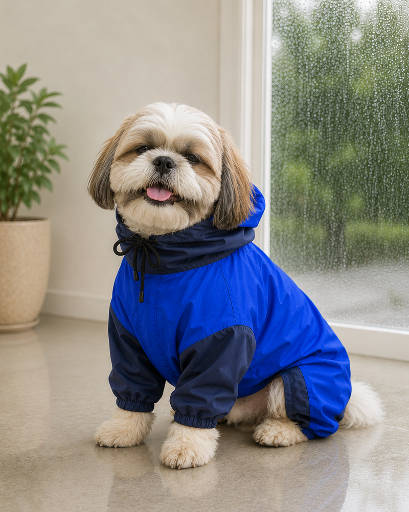 Full Body Jumpsuit Raincoat for Dogs - Waterproof & Windproof