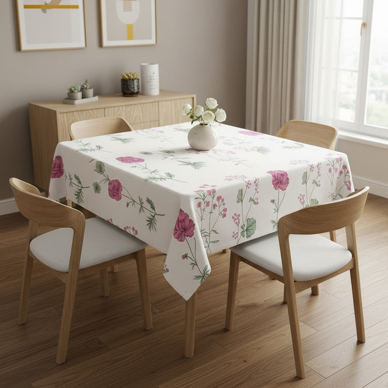 Cotton Floral Dining Table Cover ( Multicolor)-12