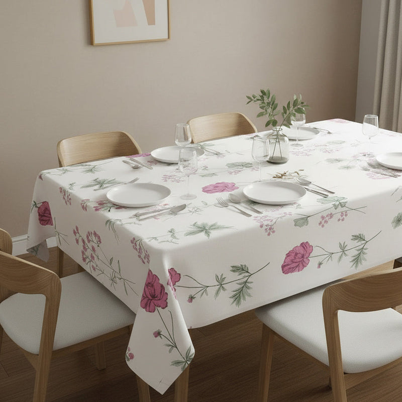 Cotton Floral Dining Table Cover ( Multicolor)-2